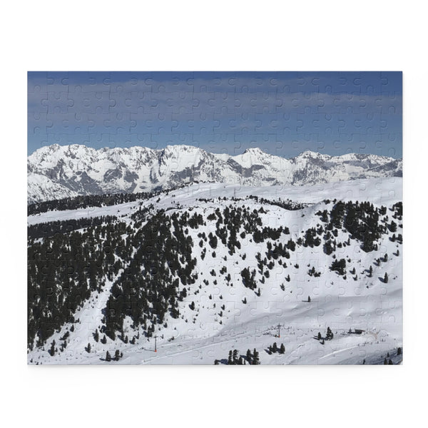 Skiing the Alps Puzzle (120, 252, 500-Piece)