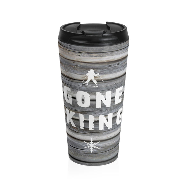 skiing inspired travel mug