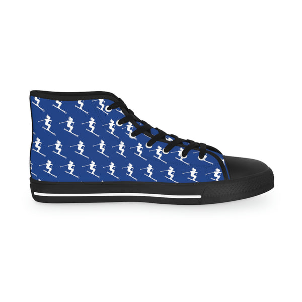 Skiers Blue - High Top Sneakers