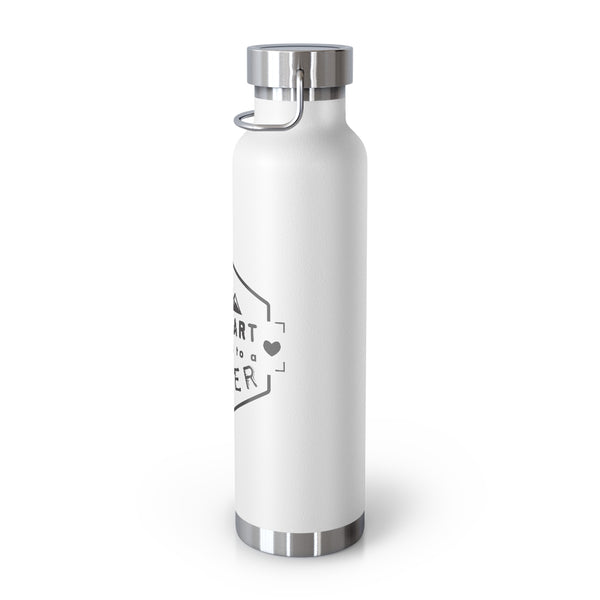 My Heart belongs to a Skier, Vacuum Insulated Bottle, Skiing Bottle, Skier Gifts