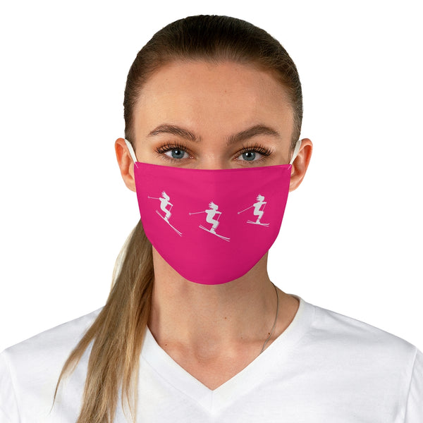 Skier Pink - Fabric Ski Face Mask