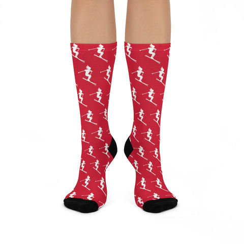 Skiers Red - Crew Socks