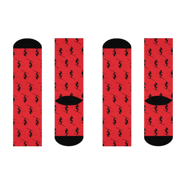 Skiers Red - Crew Socks