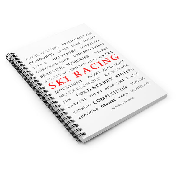 skiing inspired notebook