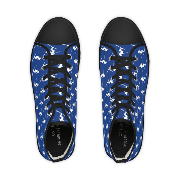 Skiers Blue - High Top Sneakers