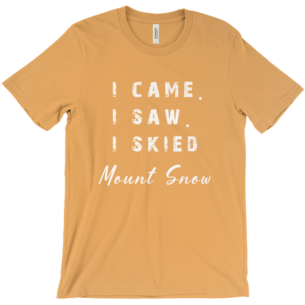 I came I saw I skied Mount Snow - T-Shirt