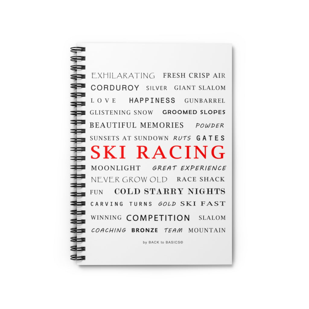 Ski Racing - Spiral Notebook
