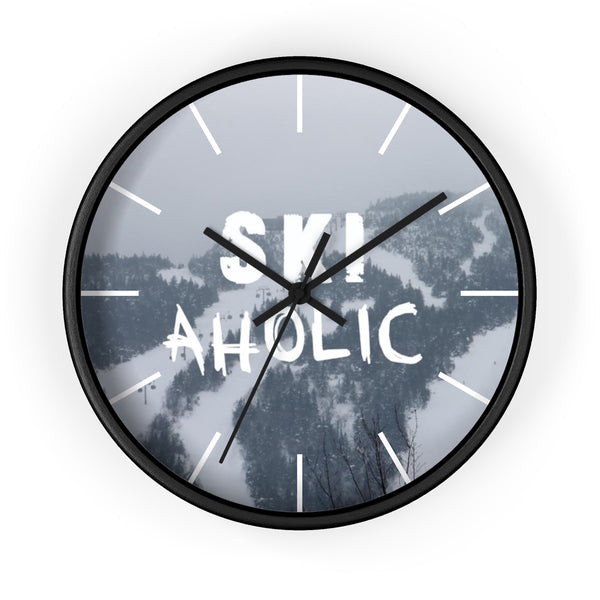 Wall Clock - Ski Aholic