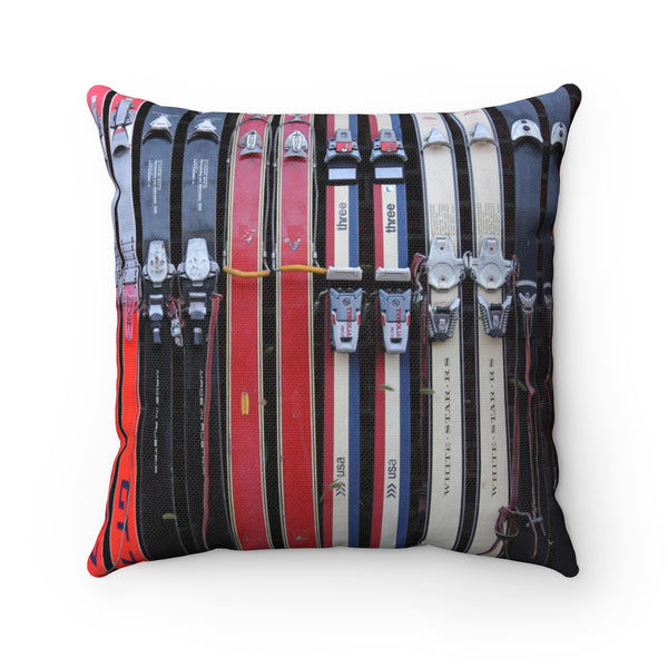 Vintage Ski - Throw Pillow