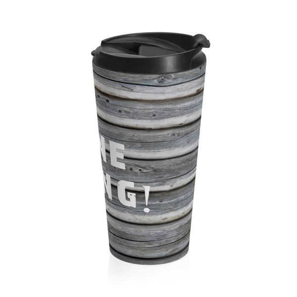 skiing inspired travel mug