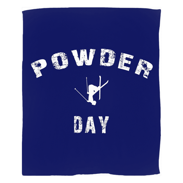 Fleece Blanket - Powder Day Navy Blue