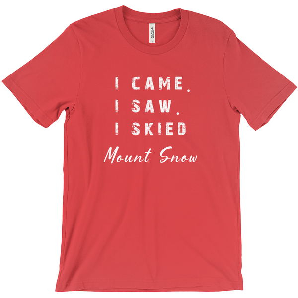 I came I saw I skied Mount Snow - T-Shirt