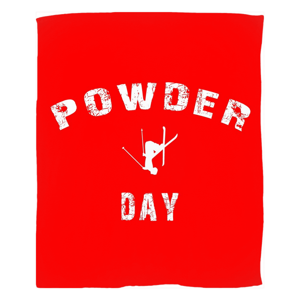 Fleece Blanket - Powder Day Red