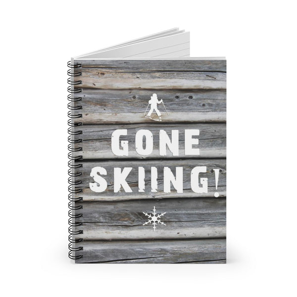 skiing inspired notebook