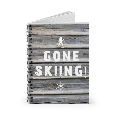 skiing inspired notebook