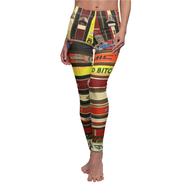 Womens skiing inspired leggings by SKI STUFF