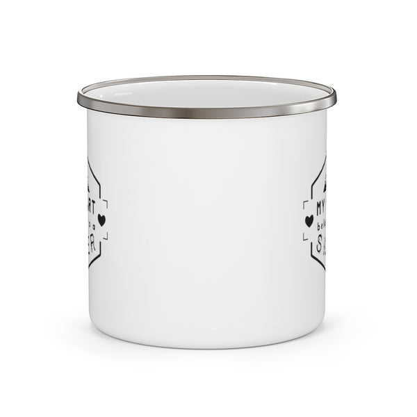 My Heart Belongs to a Skier - Enamel Camping Mug