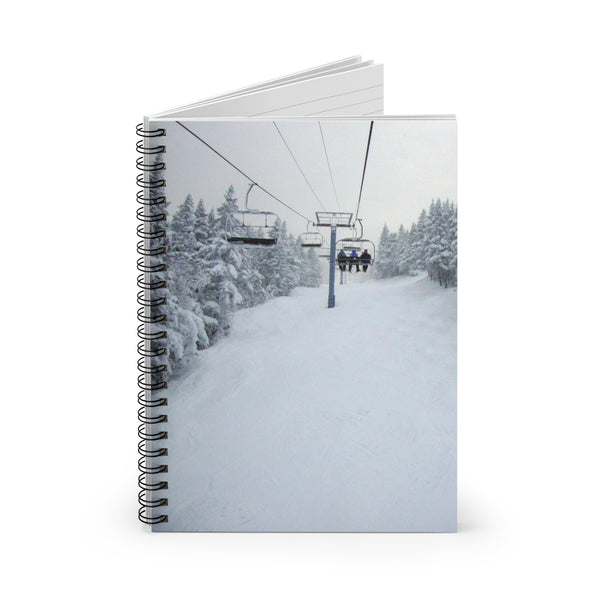 Chair Lift Vermont - Spiral Notebook