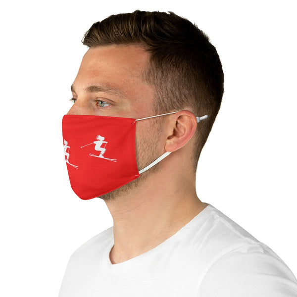 Skier Red - Fabric Ski Face Mask