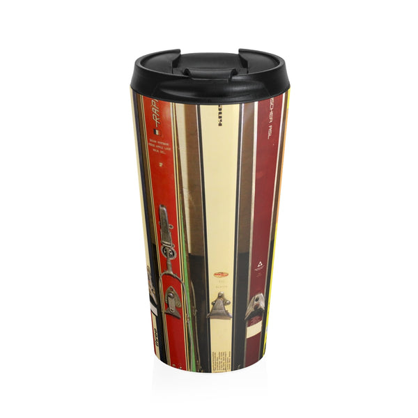 skiing inspired travel mug