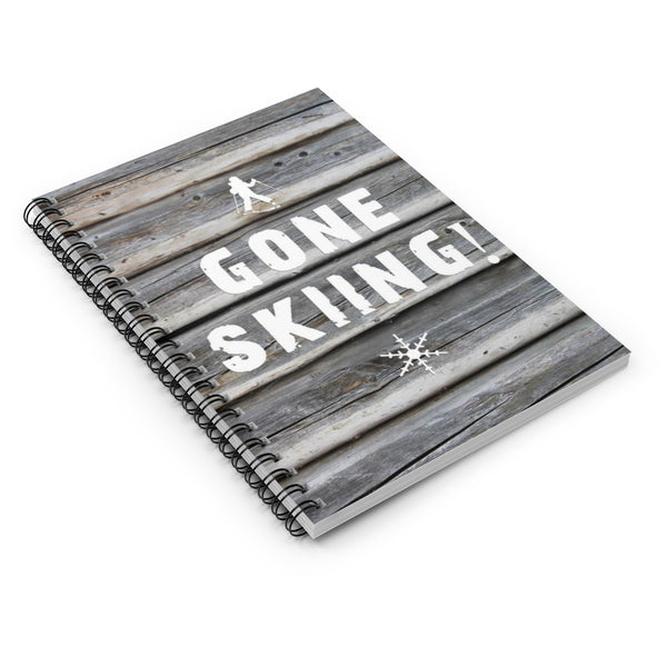 skiing inspired notebook