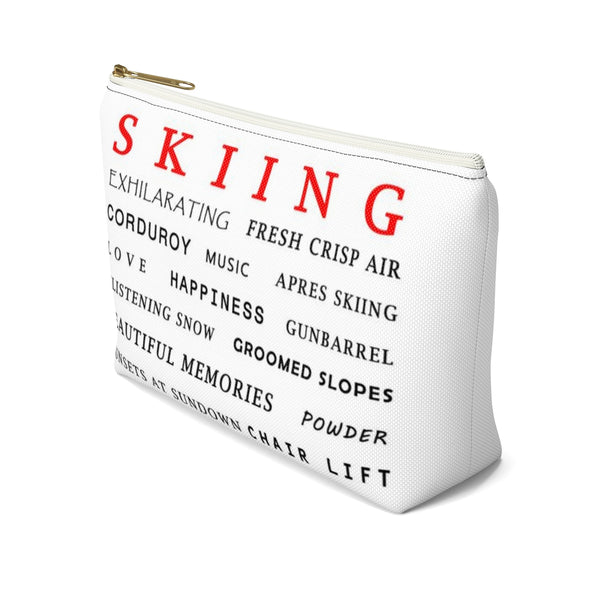 Skiing Memories - Accessory Pouch w T-bottom