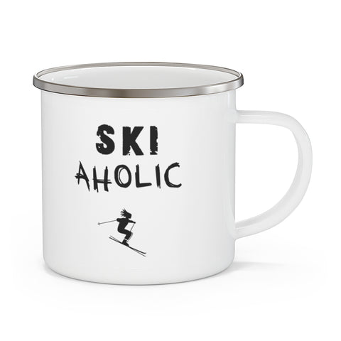 Ski Aholic - Enamel Camping Mug