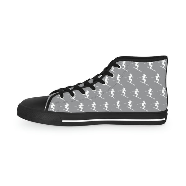 Skiers Gray - Men's High Top Sneakers