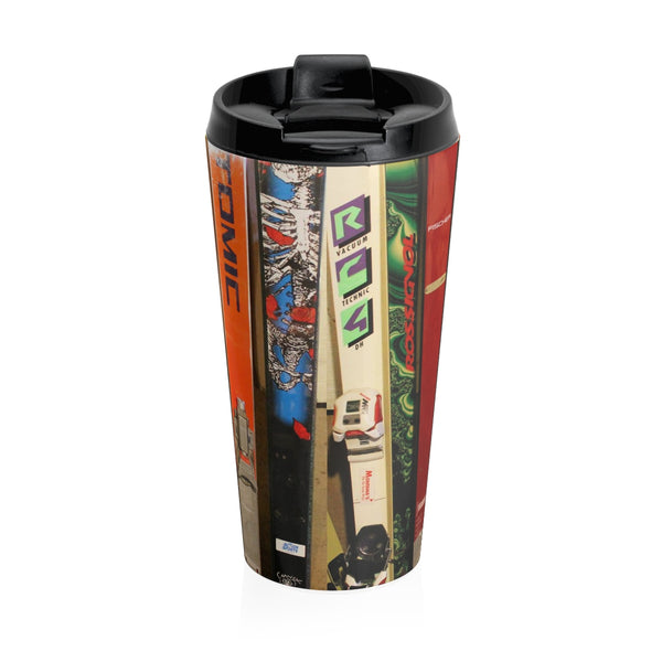 skiing inspired travel mug