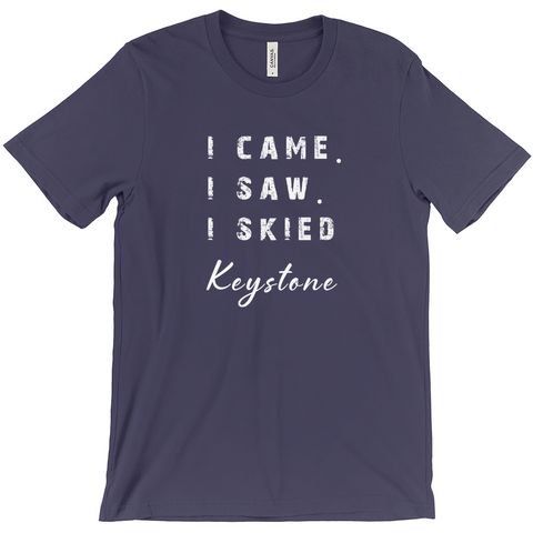 I came I saw I skied Keystone - T-Shirt