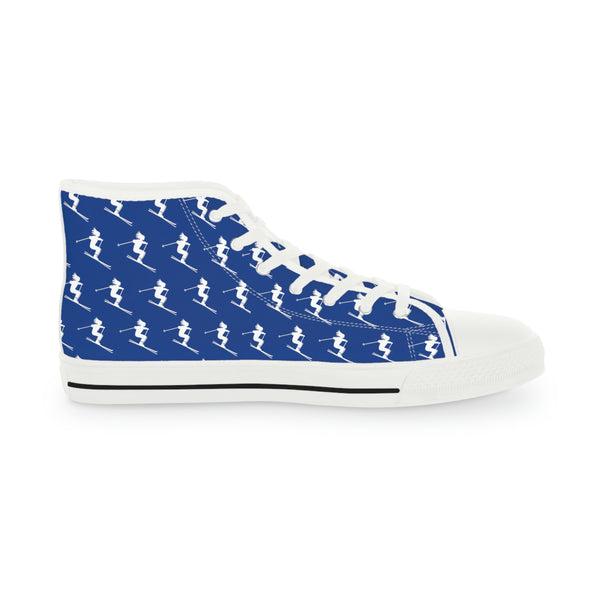 Skiers Blue - High Top Sneakers