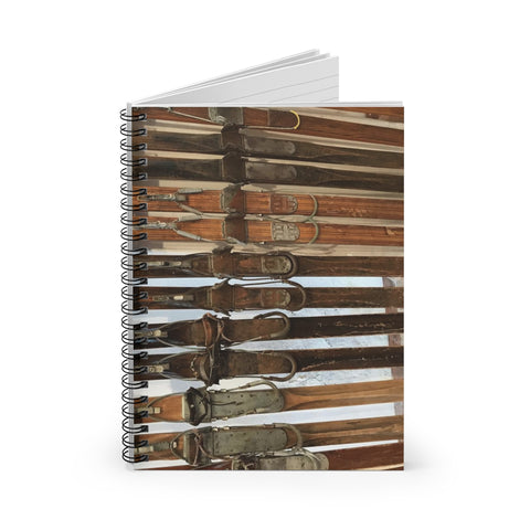 skiing inspired notebook