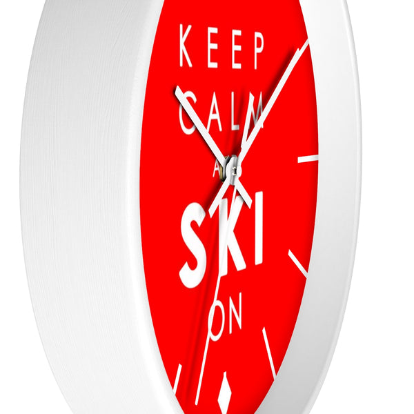 Wall clock - KEEP CALM ski on