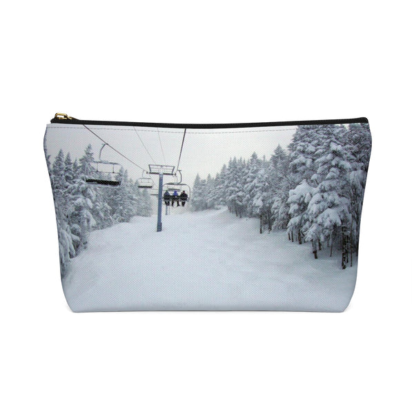 Chair Lift Vermont - Accessory Pouch w T-bottom