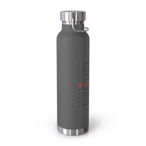 Skiing Memories Vacuum Insulated Bottle, Skiing Bottle, Skier Gifts