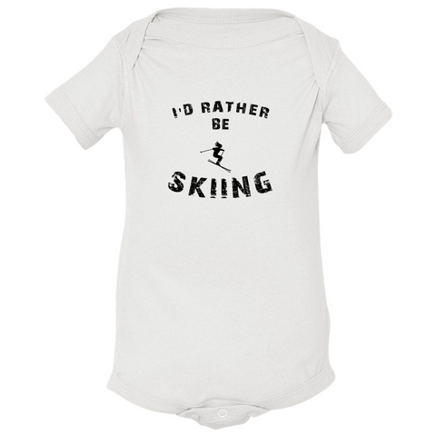 Baby Bodysuit - I'd Rather be Skiing