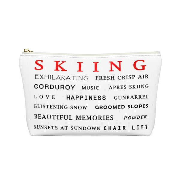 Skiing Memories - Accessory Pouch w T-bottom