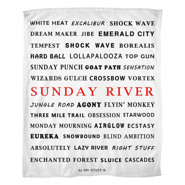 Sunday River - Fleece Blanket