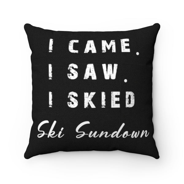 I skied Ski Sundown - Throw Pillow