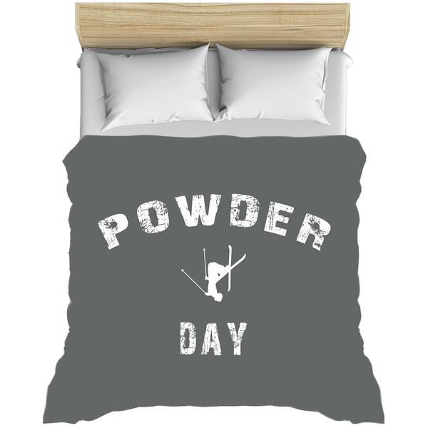 Powder Day Gray - Duvet Cover