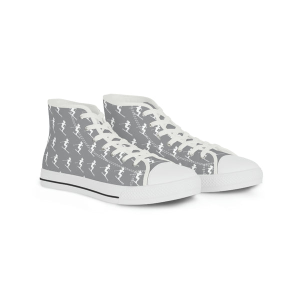 Skiers Gray - Men's High Top Sneakers