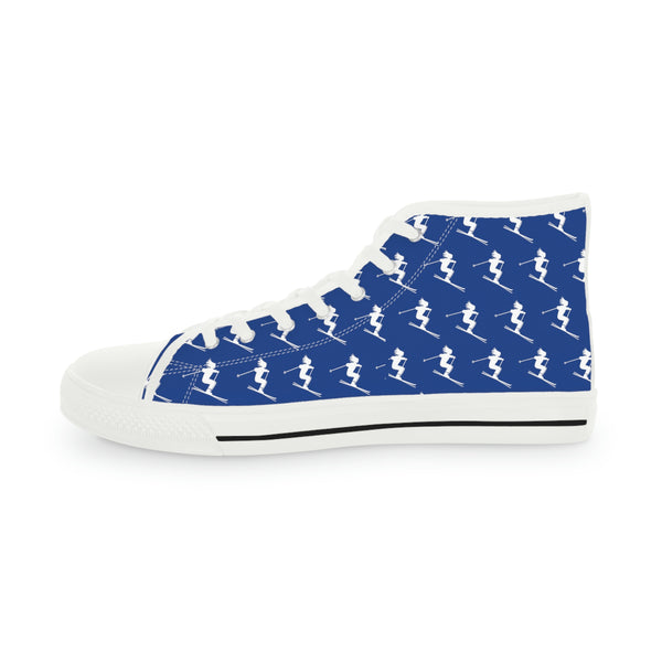 Skiers Blue - High Top Sneakers