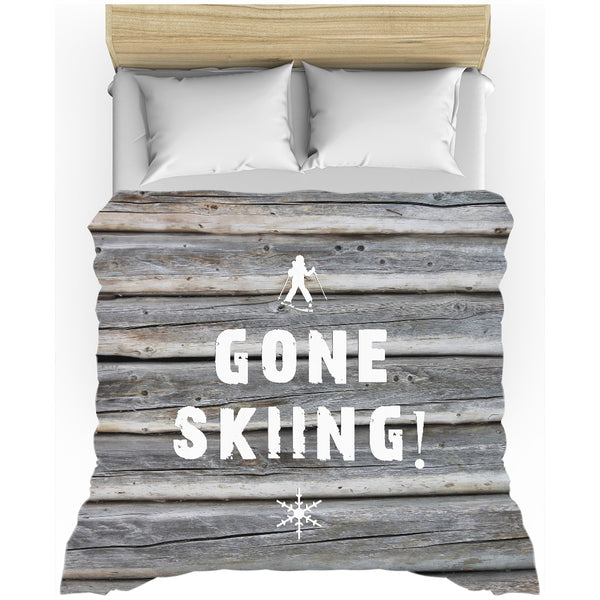 Gone Skiing - Duvet Cover