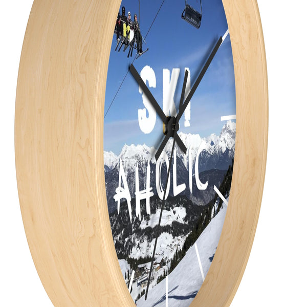 Wall clock - SkiAholic