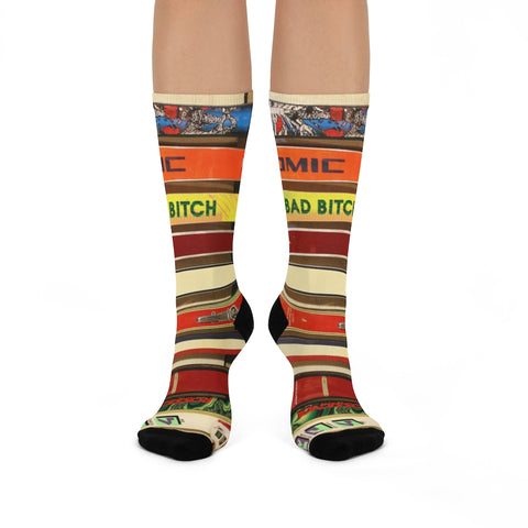 Vintage Skis Bad Bitch - Crew Socks