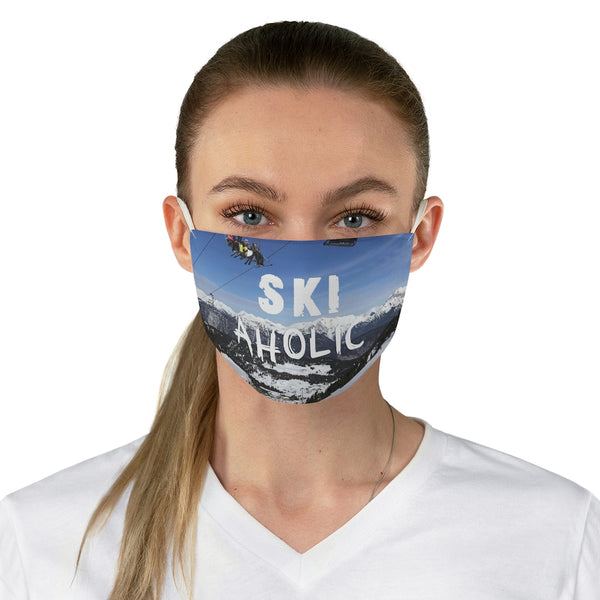 Ski Aholic - Fabric Ski Face Mask