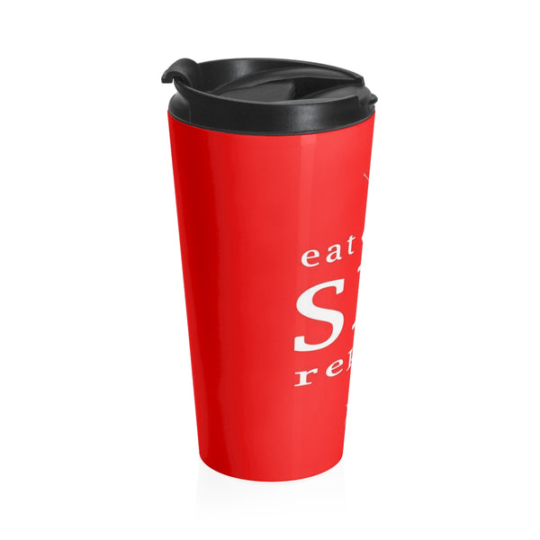 skiing inspired travel mug