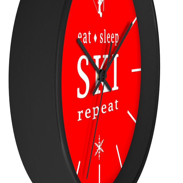 Wall clock - Eat Sleep SKI Repeat