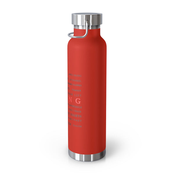 Skiing Memories Vacuum Insulated Bottle, Skiing Bottle, Skier Gifts