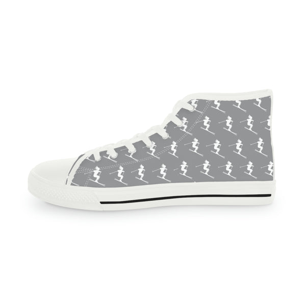 Skiers Gray - Men's High Top Sneakers